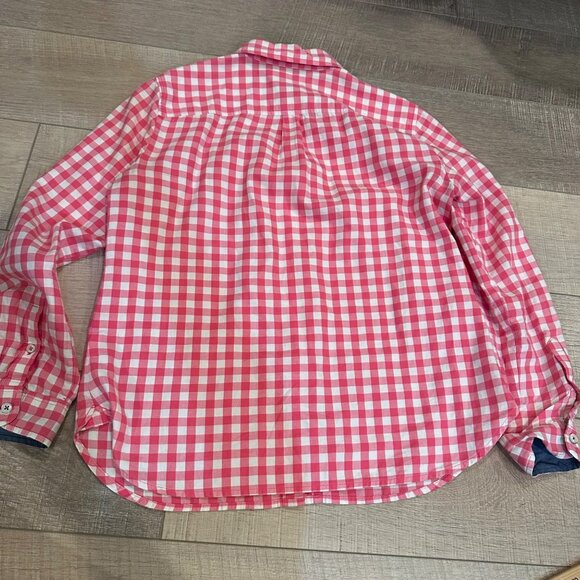 TALBOTS WOMENS PINK PLAID SHIRT LONG SLEEVE BUTTON UP SMALL PETITE - Picture 8 of 8